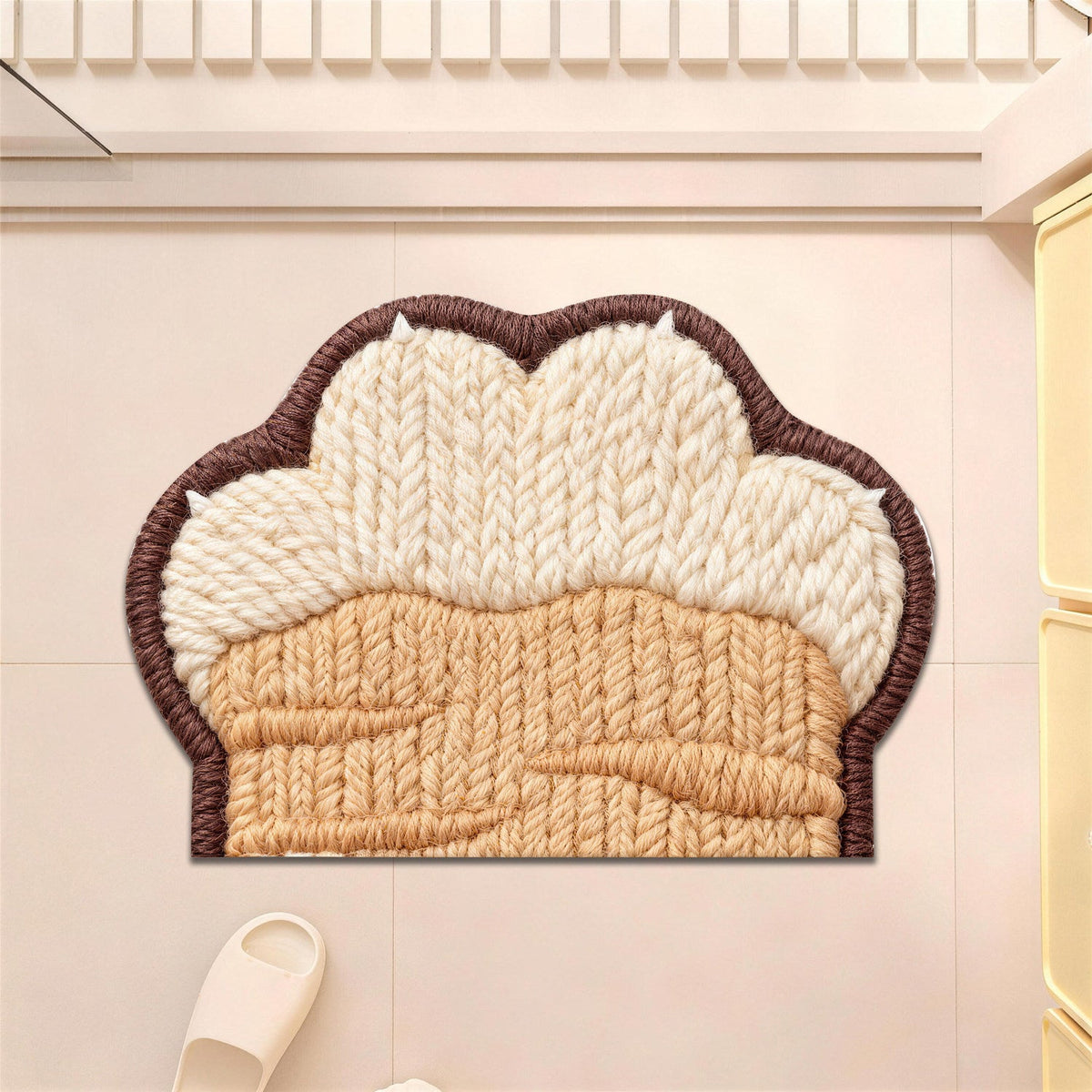 Plush Cat Paws Decorative Bath Mat — product view 2