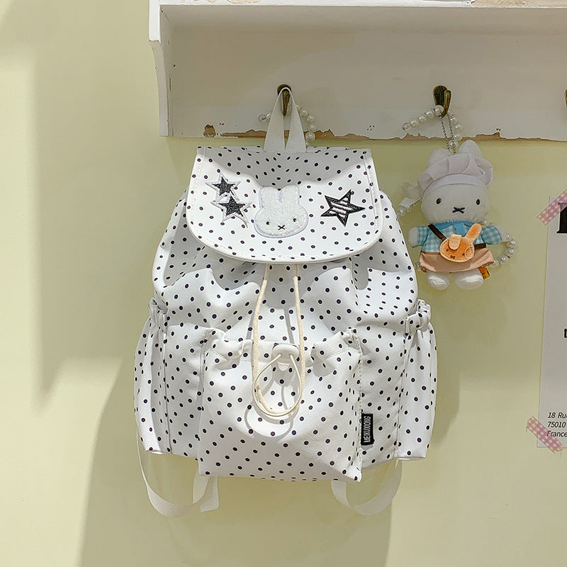 Cute Animal-Themed Polka Dot Backpack LoungeYard — product view 7