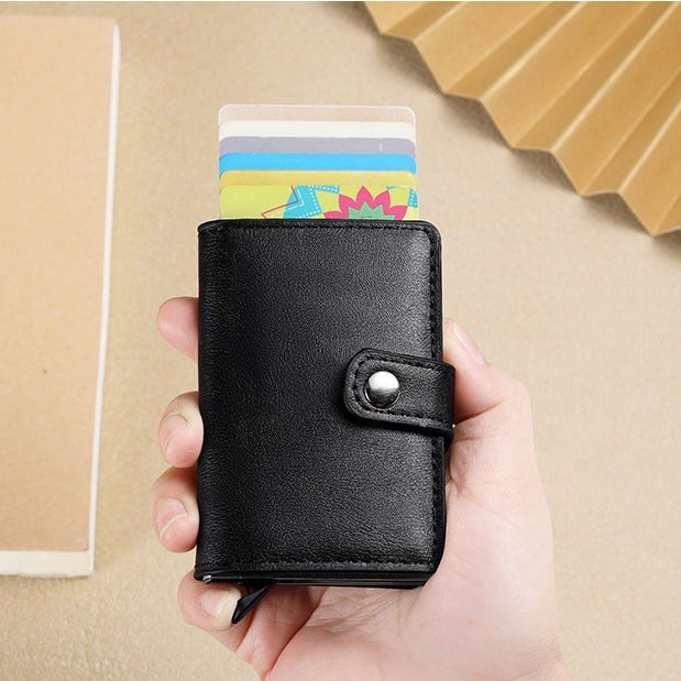 RFID-Blocking Leather Cardholder LoungeYard — product view 1