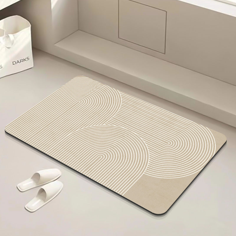 Modern Geometric Bath Mat LoungeYard — product view 5