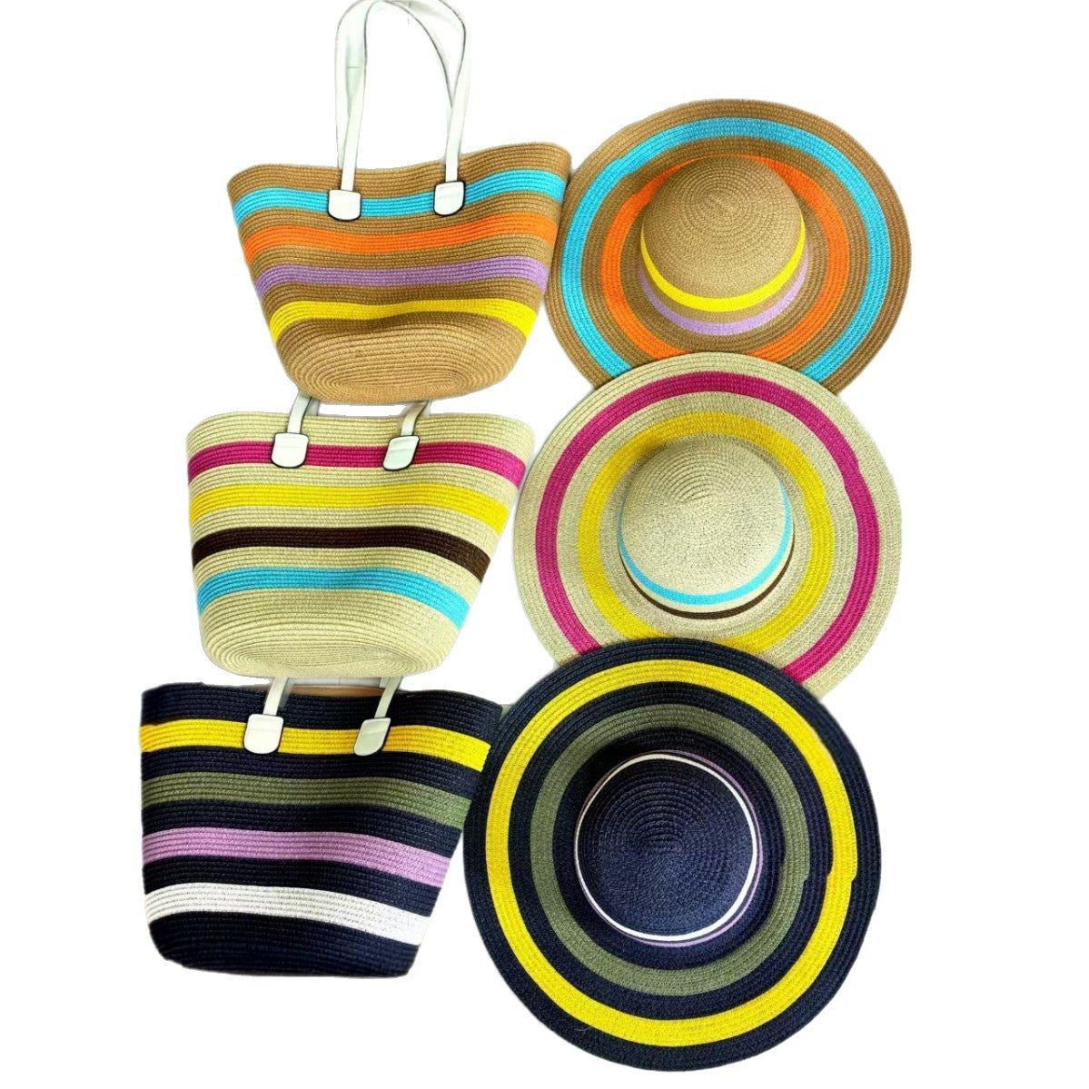 Beach bag with matching sun hat LoungeYard — product view 1