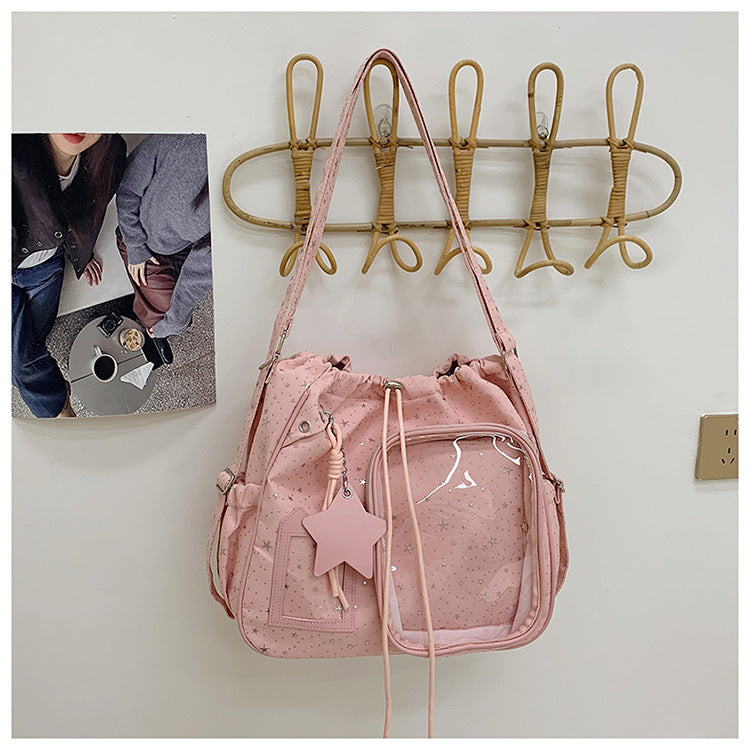 Stylish Multi-Pocket Drawstring Tote Bag LoungeYard — product view 6