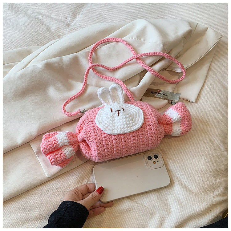 Cute Bunny-Themed Crochet Shoulder Bag — product view 5