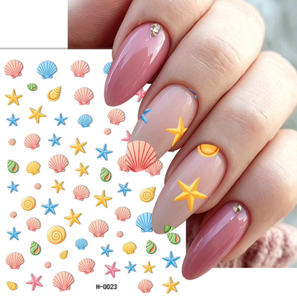 Ocean-Themed Nail Art Stickers — product view 6