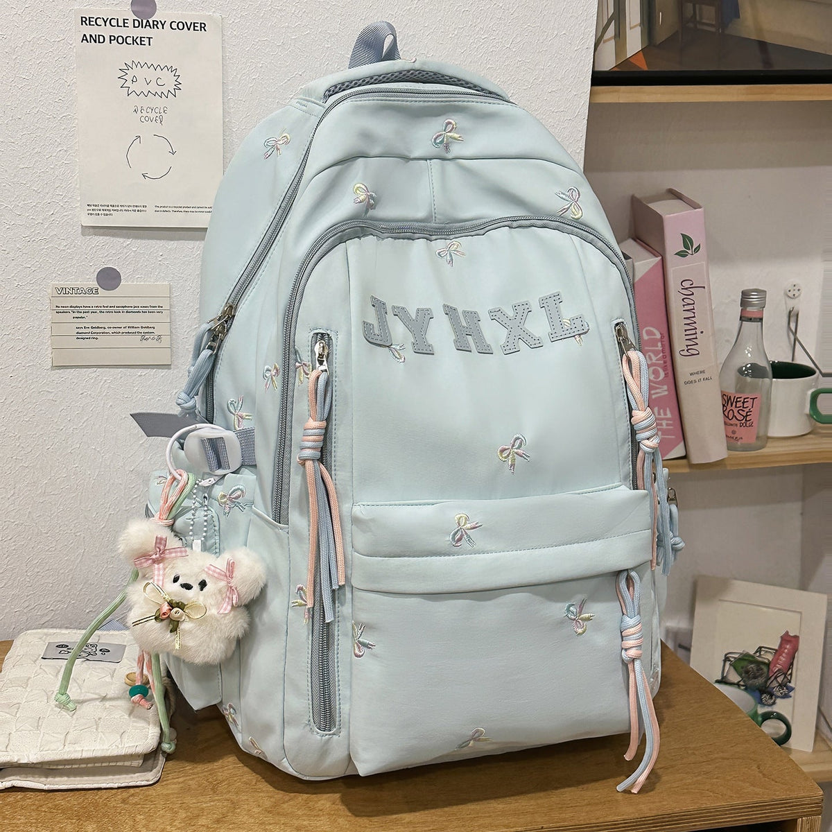 Decorative Embroidered Backpack LoungeYard — product view 6