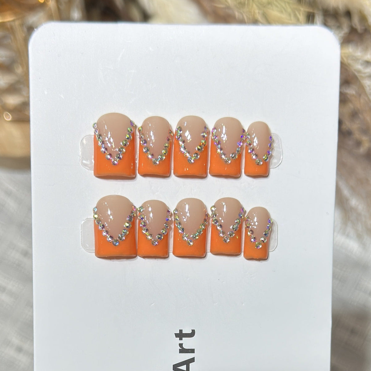 Luxurious Rhinestone-Embellished Press-On Nail Set — product view 3
