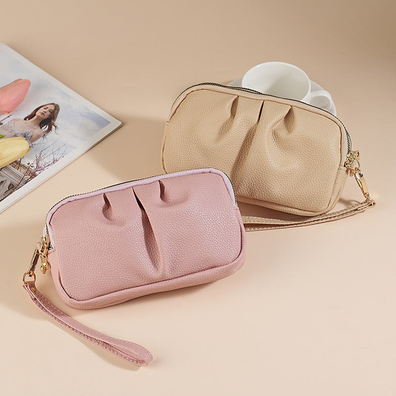 Textured Zippered Clutch Pouch — product view 6