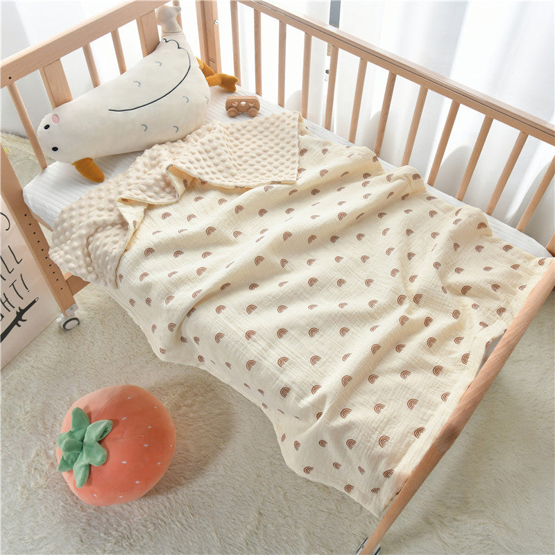 Plush Quilted Double-Sided Baby Blanket LoungeYard — product view 4
