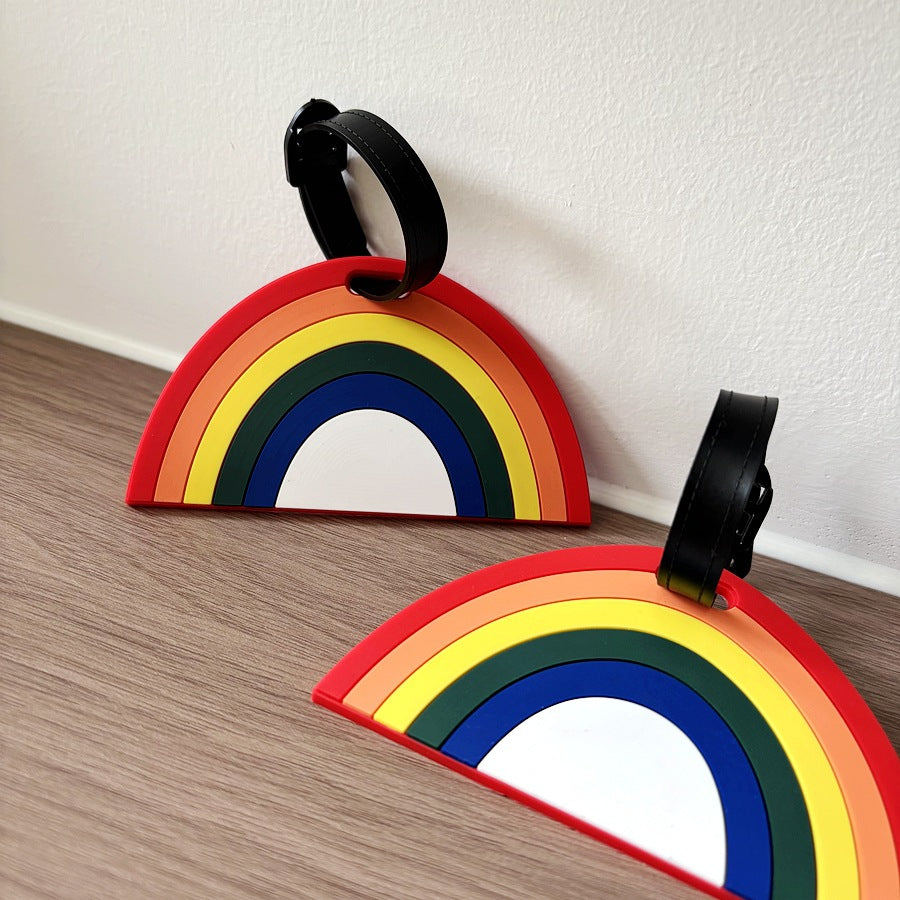 Silicone Rainbow Luggage Tag LoungeYard — product view 1