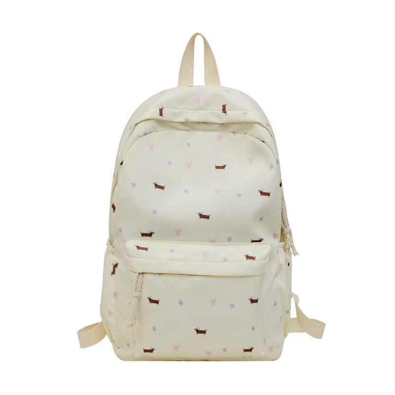 Playful Dog Patterned Backpack LoungeYard — product view 1