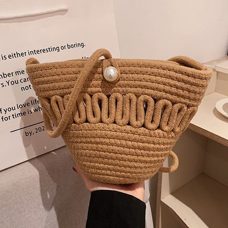 Women’s Fashion Basket Bag with Unique Structure LoungeYard — product view 3