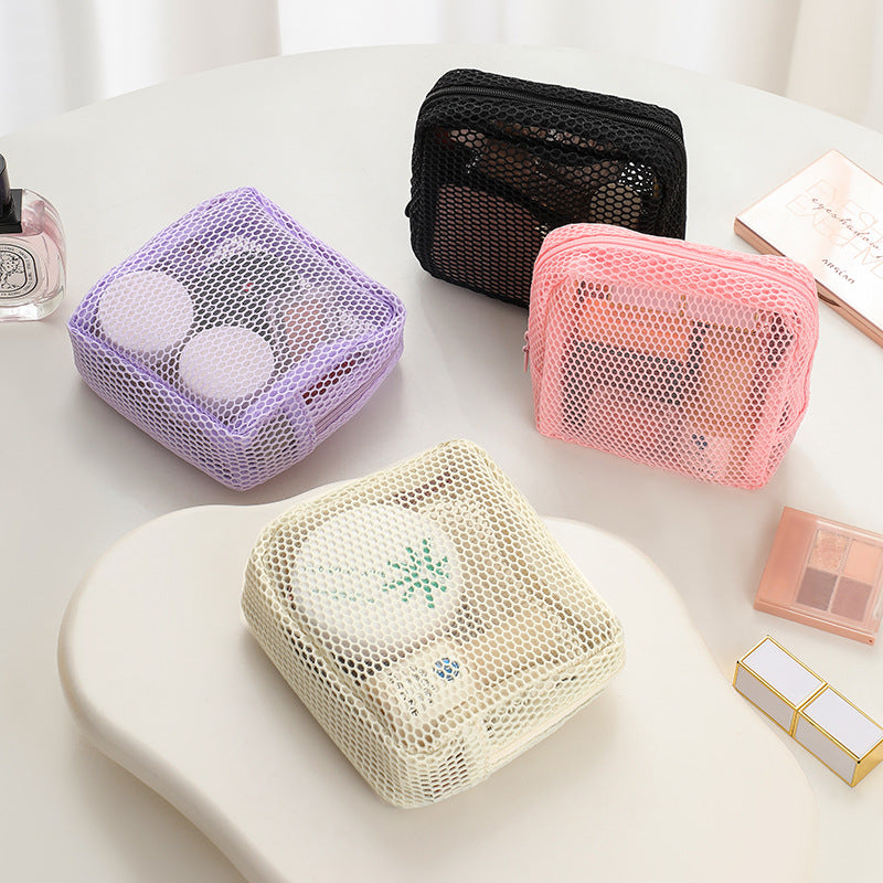 Breathable Mesh Travel Toiletry Organizer Pouch LoungeYard — product view 2