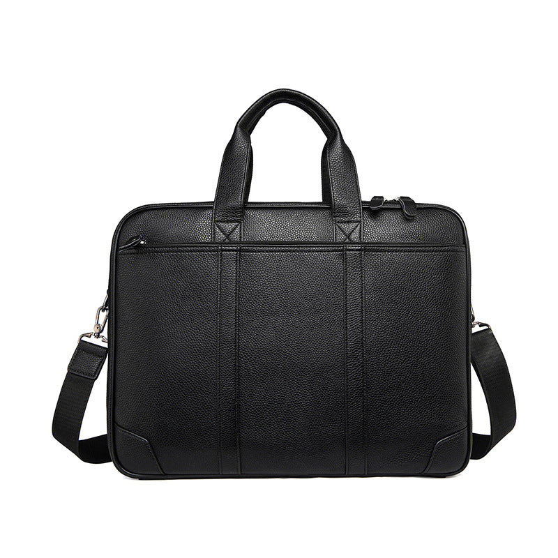 Laptop and Briefcase Made of High-Quality Leather LoungeYard — product view 1