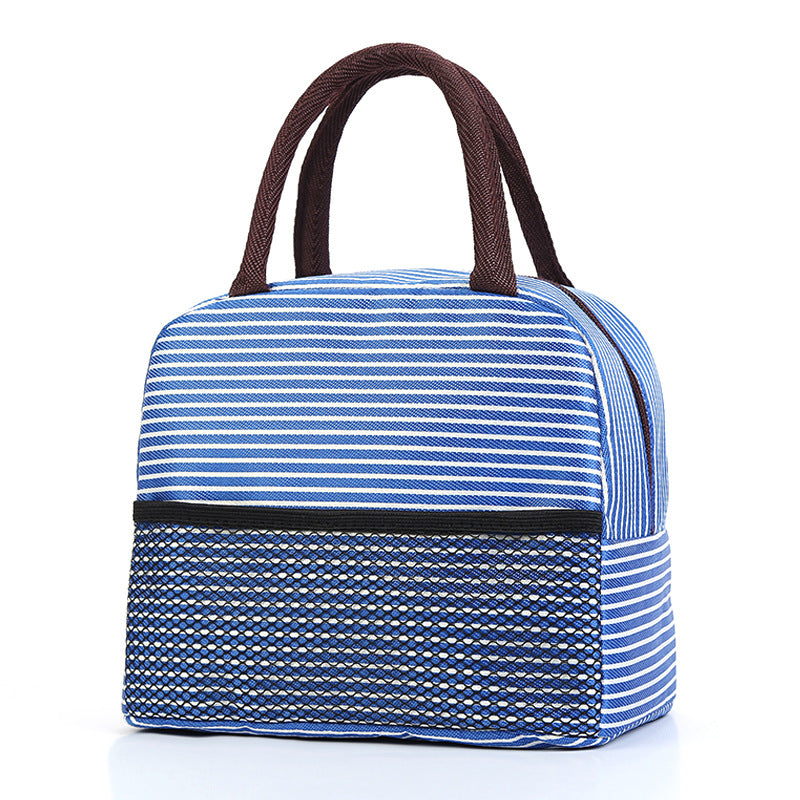 Insulated Lunch Bag with Stylish Stripes LoungeYard — product view 7