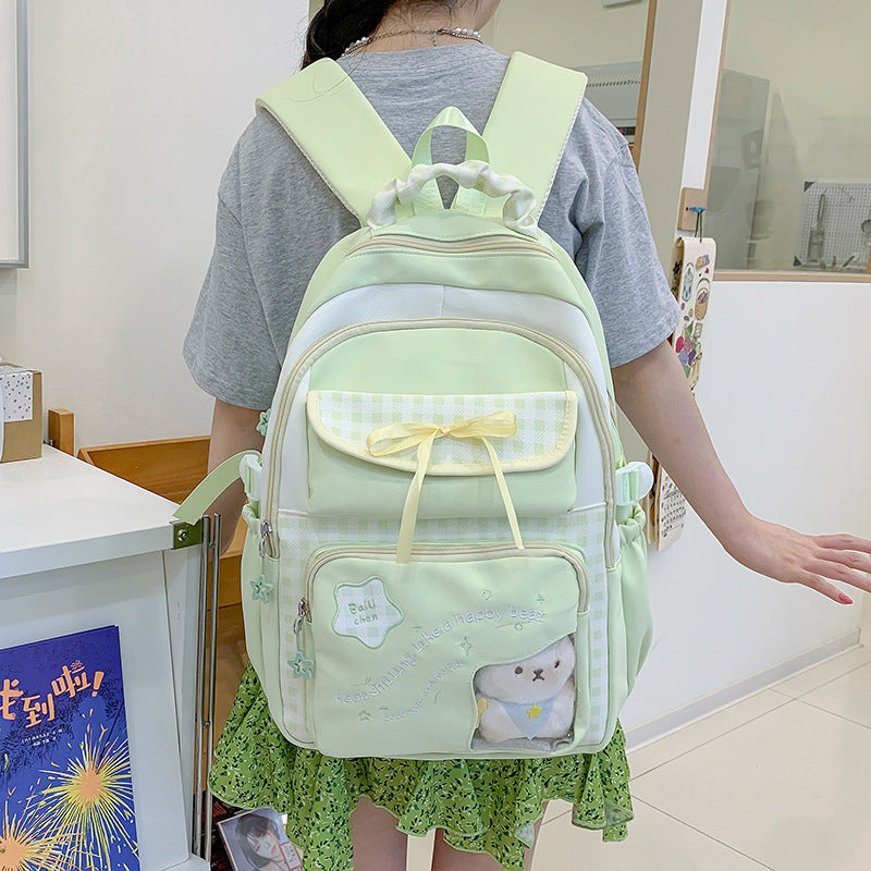 Playful Patterned School Backpack LoungeYard — product view 2