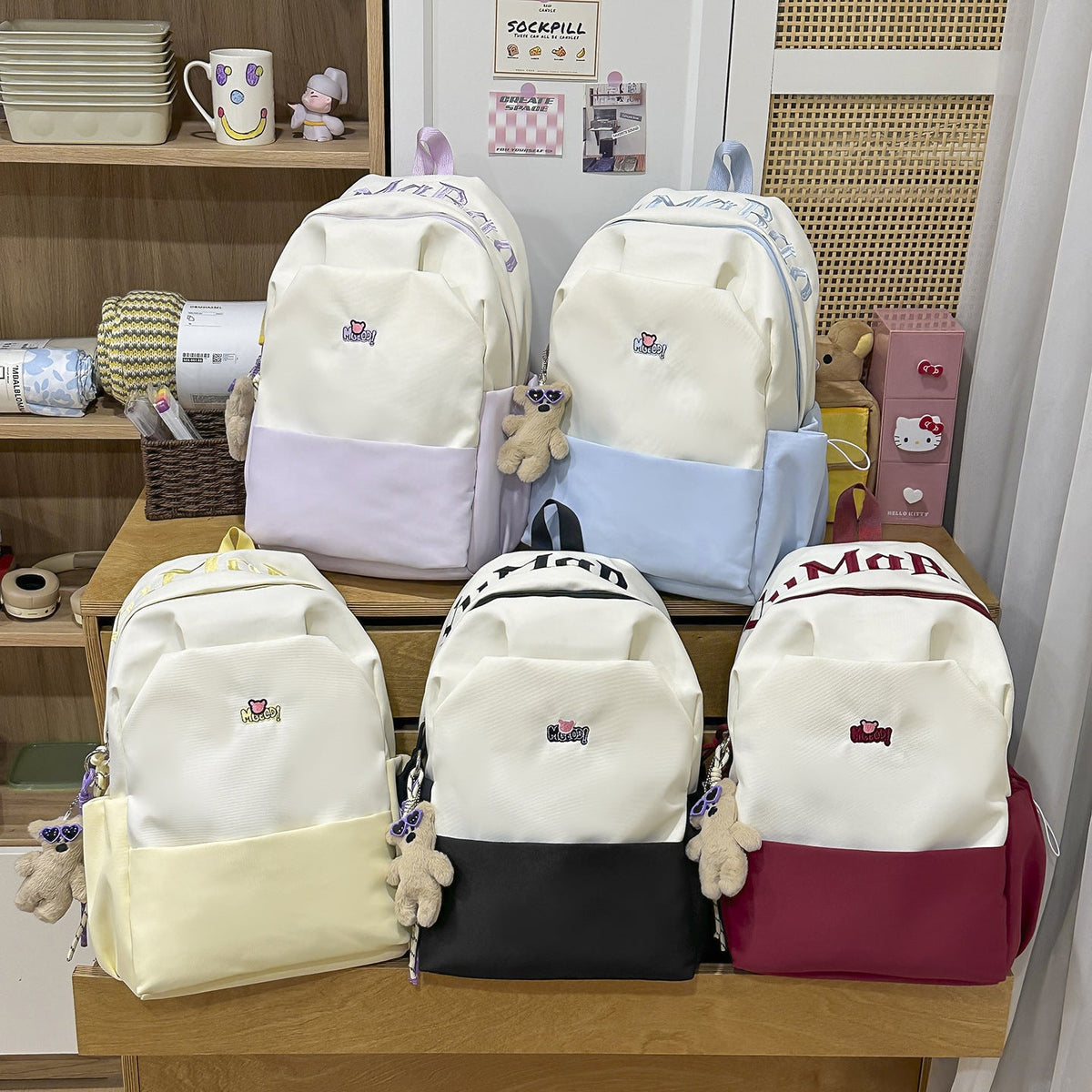 Multi-Compartment Lightweight Casual Backpack LoungeYard — product view 4