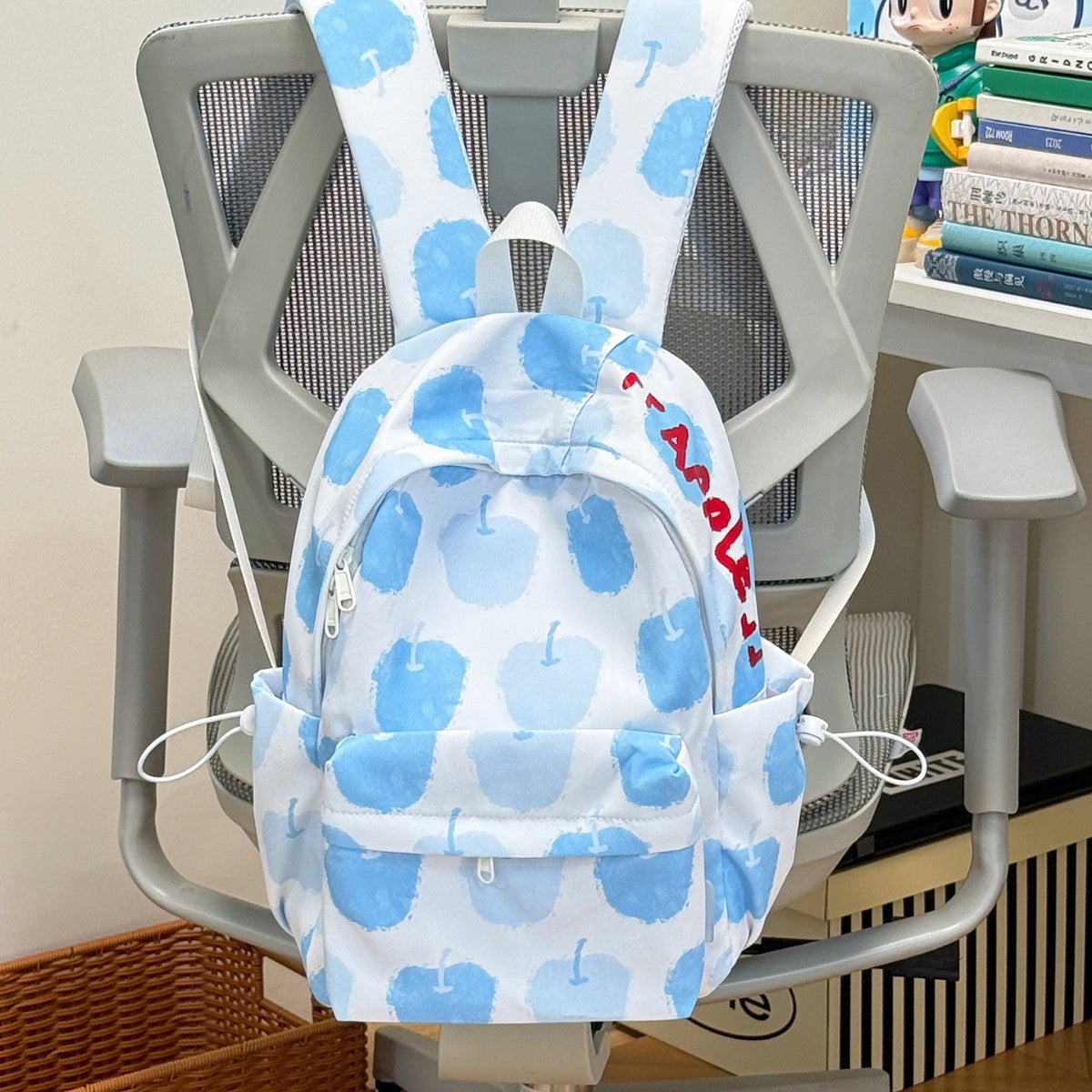 Playful Apple-Patterned Backpack LoungeYard — product view 3