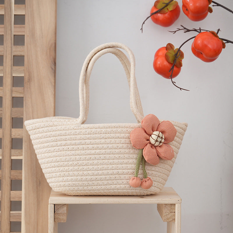 Flower-shaped tote bag LoungeYard — product view 2