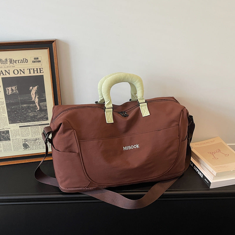 Stylish Leather Travel Duffel Bag — product view 7