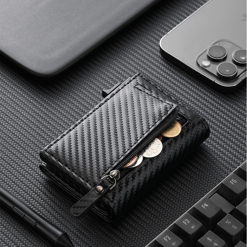 Carbon Fiber Zip Wallet LoungeYard — product view 1
