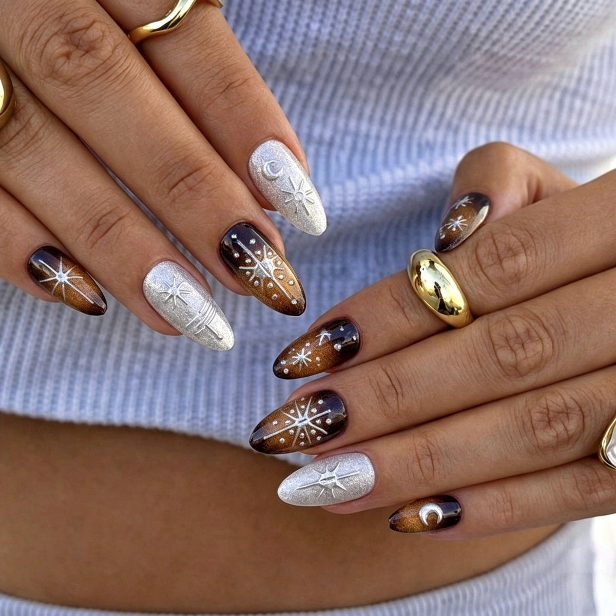 Artistic Celestial Press-On Nail Set — product view 3