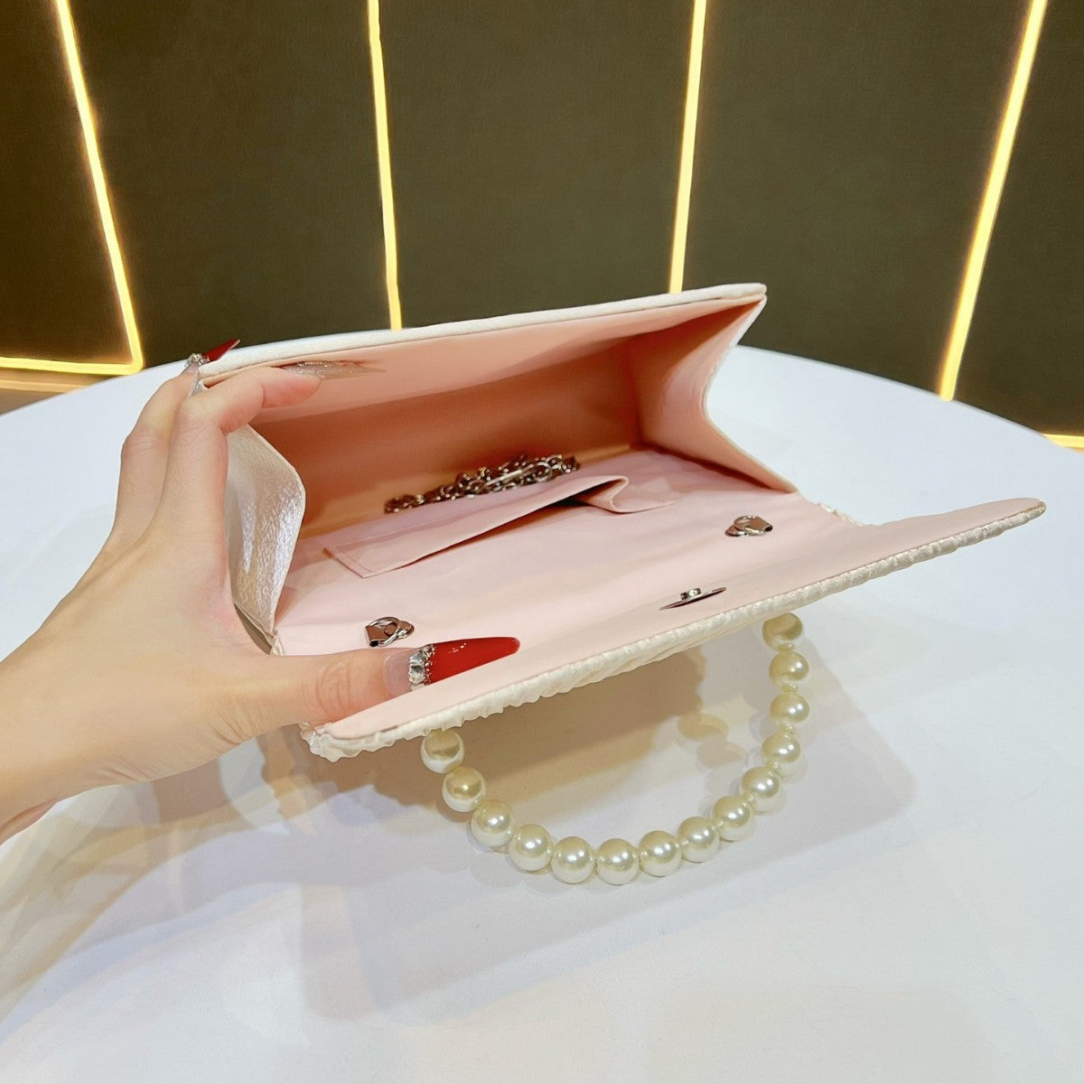 Pleated Elegant Evening Handbag — product view 3