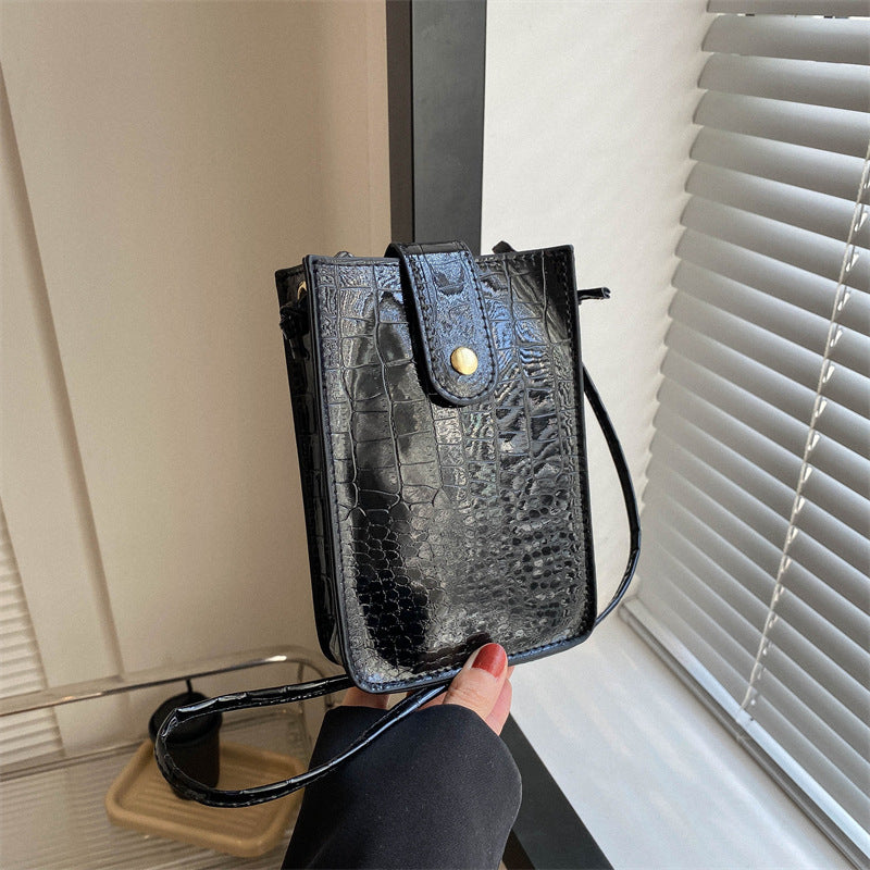 Croc-Embossed Mini Crossbody Purse — product view 2