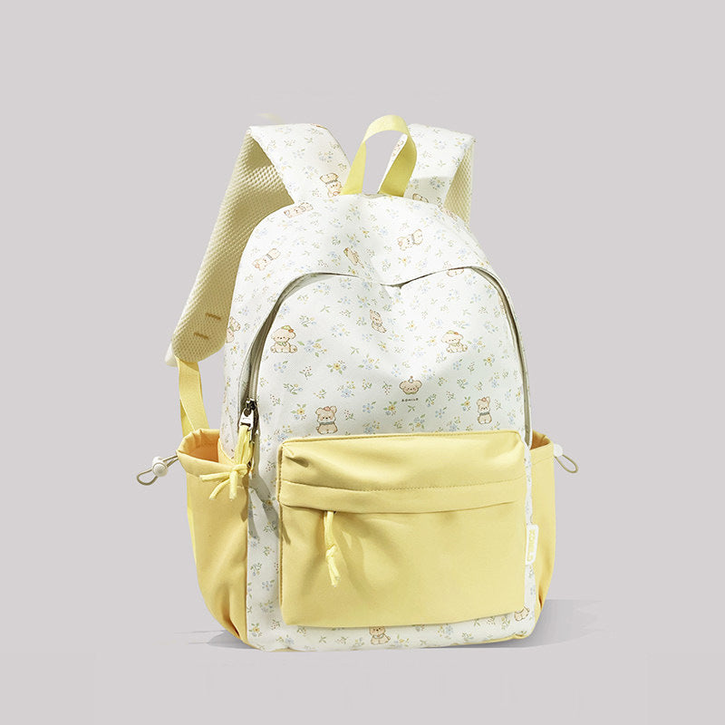 Playful Character Print Backpack LoungeYard — product view 2