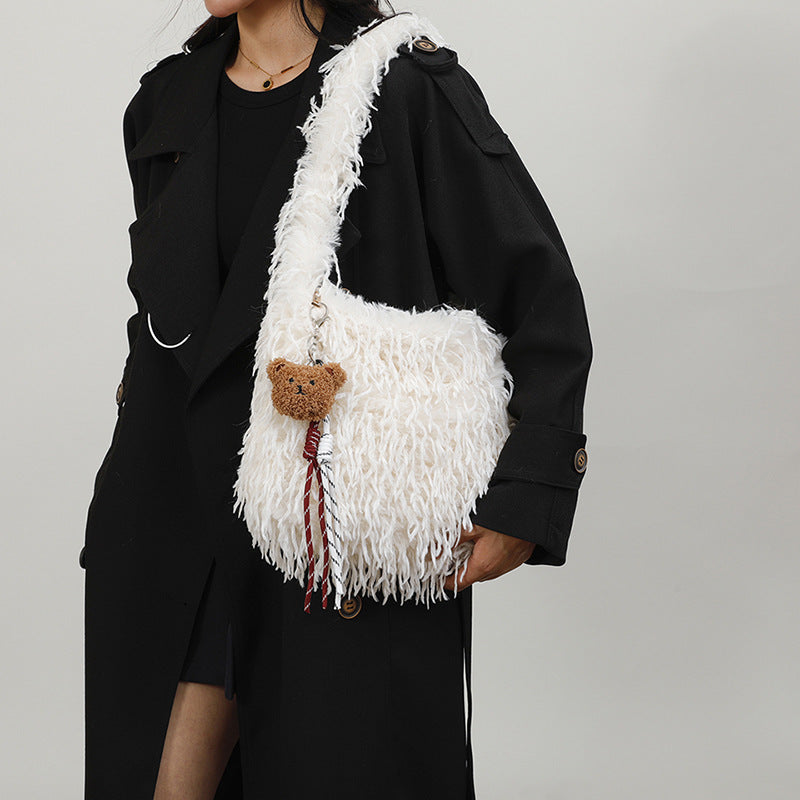 Fluffy Fringe Fashion Handbag — product view 2