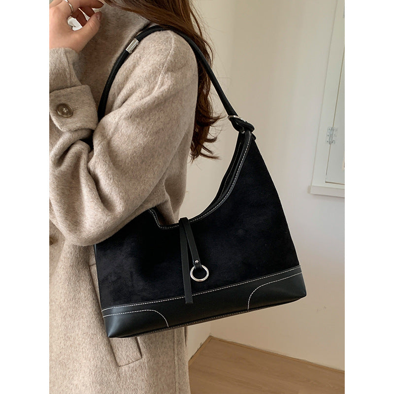 Suede Hobo Bag — product view 5