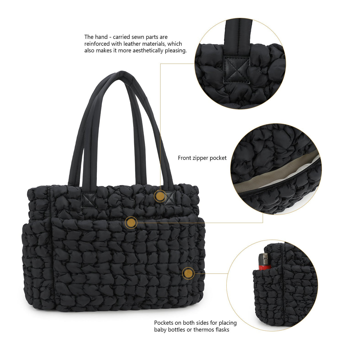 Structured Tote Bag LoungeYard — product view 2