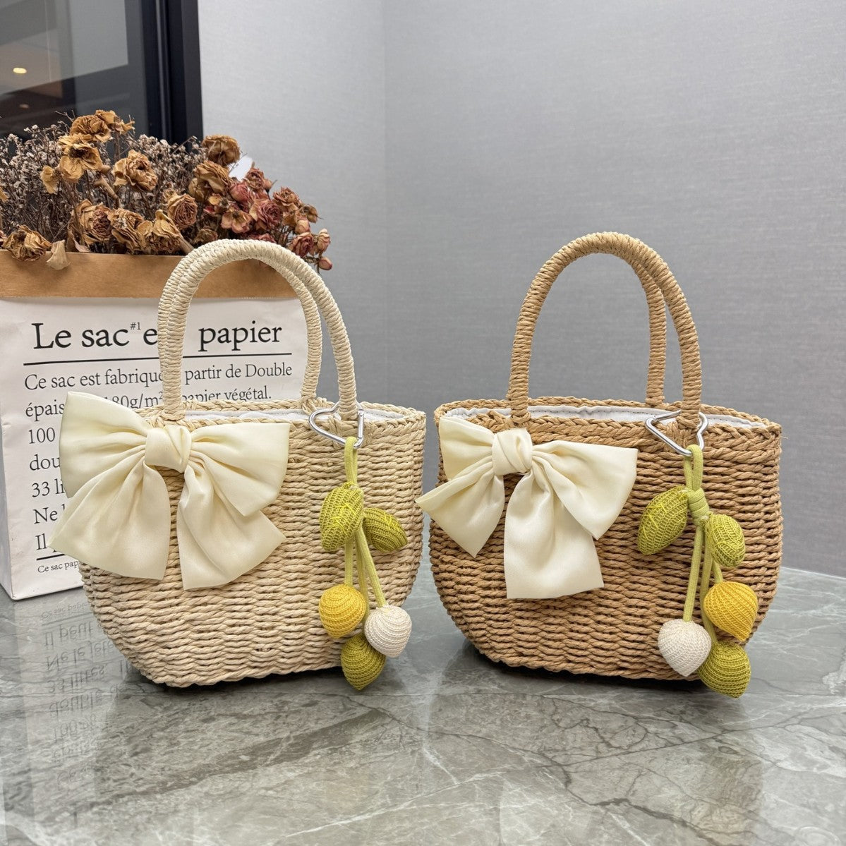 Playful Rattan Handbag LoungeYard — product view 1