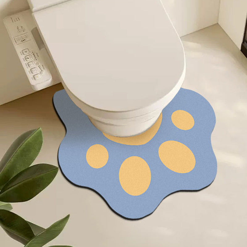 Cute Paw-Shaped Bathroom Mat — product view 2