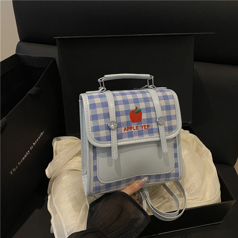 Playful Checked Mini Backpack LoungeYard — product view 1