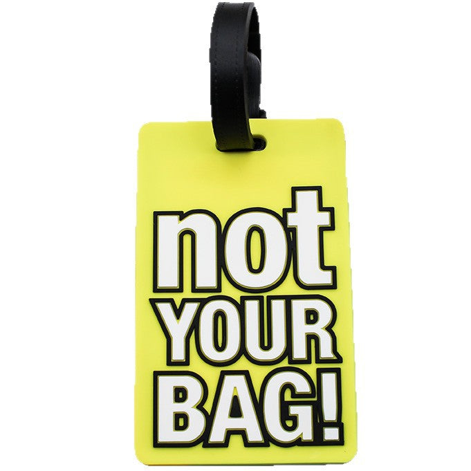 Unisex Luggage Tag with Eye-catching Message LoungeYard — product view 5