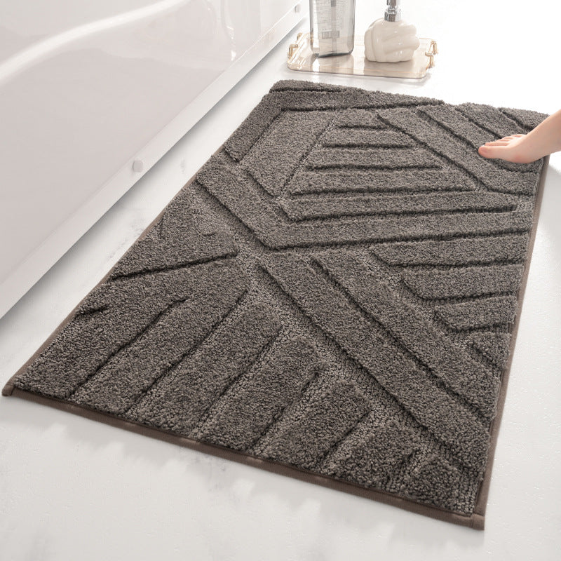 Modern Geometric Bath Mat Bowlift — product view 1