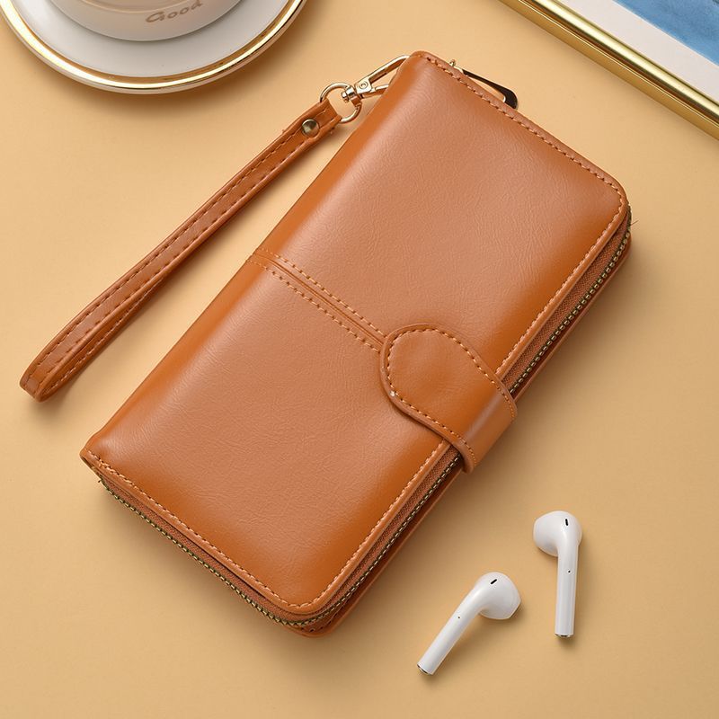 Slim Double-Zippered Wallet with Wrist Strap LoungeYard — product view 6