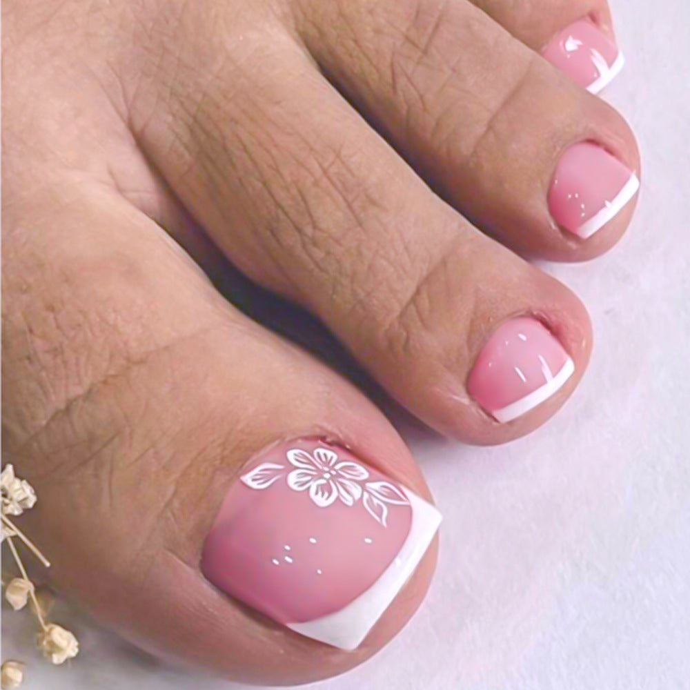 French Tip Press-On Nail Set — product view 1