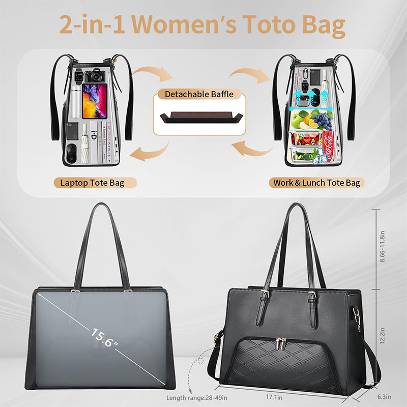 Insulated Multi-Compartment Lunch Tote LoungeYard — product view 2