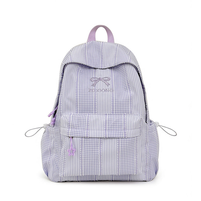 Adorable Striped Graphic Backpack LoungeYard — product view 5