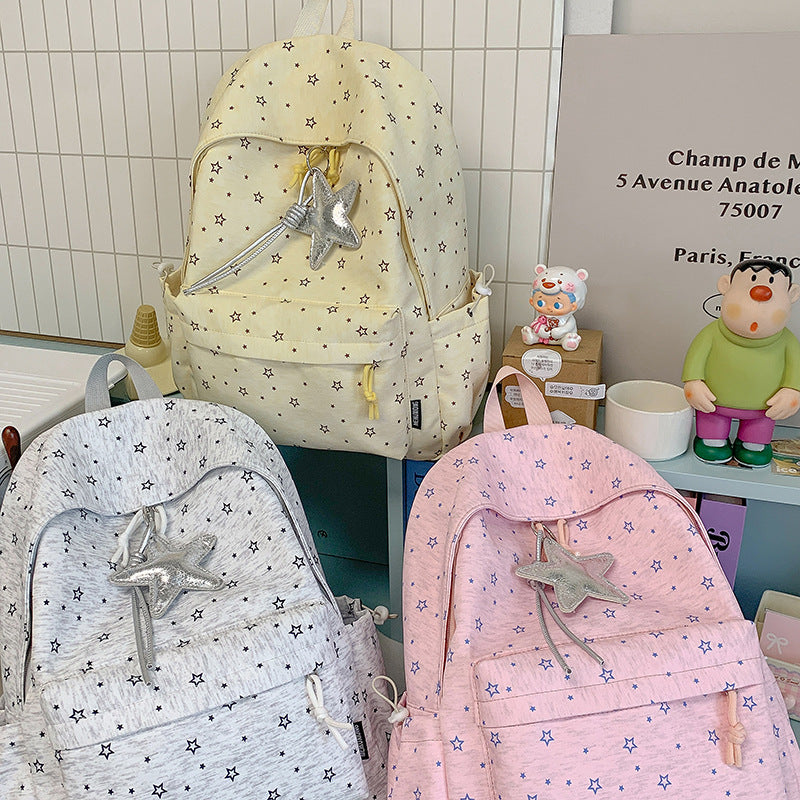 Star-Embellished Casual Daypack LoungeYard — product view 7