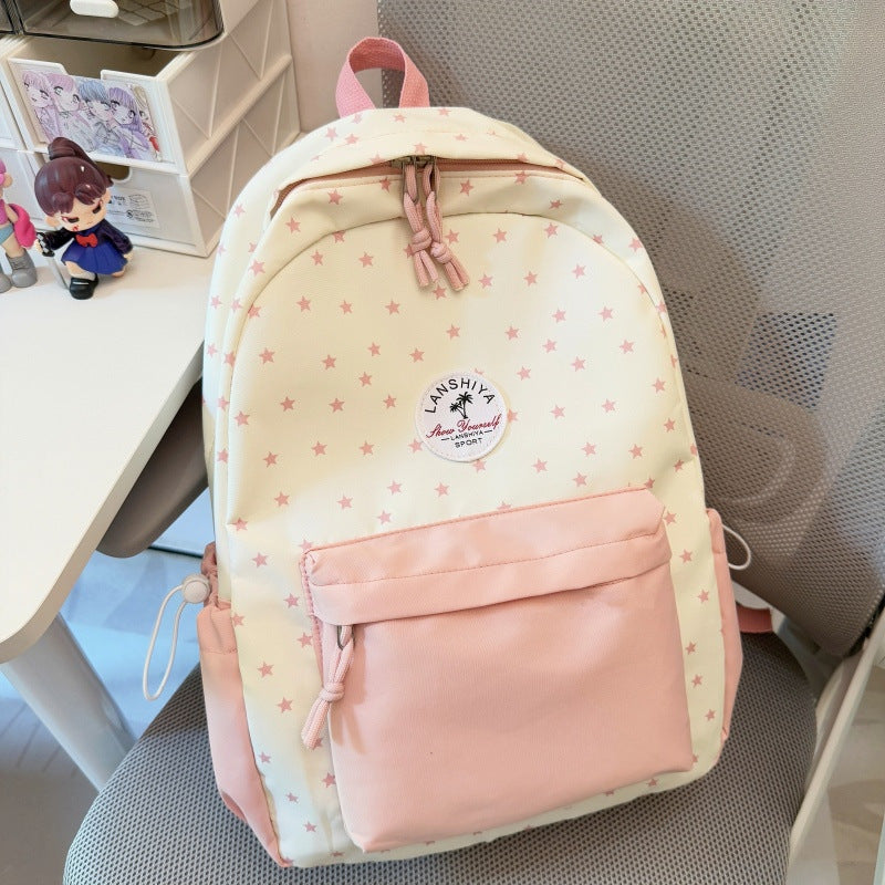 Star-Patterned School Backpack — product view 2