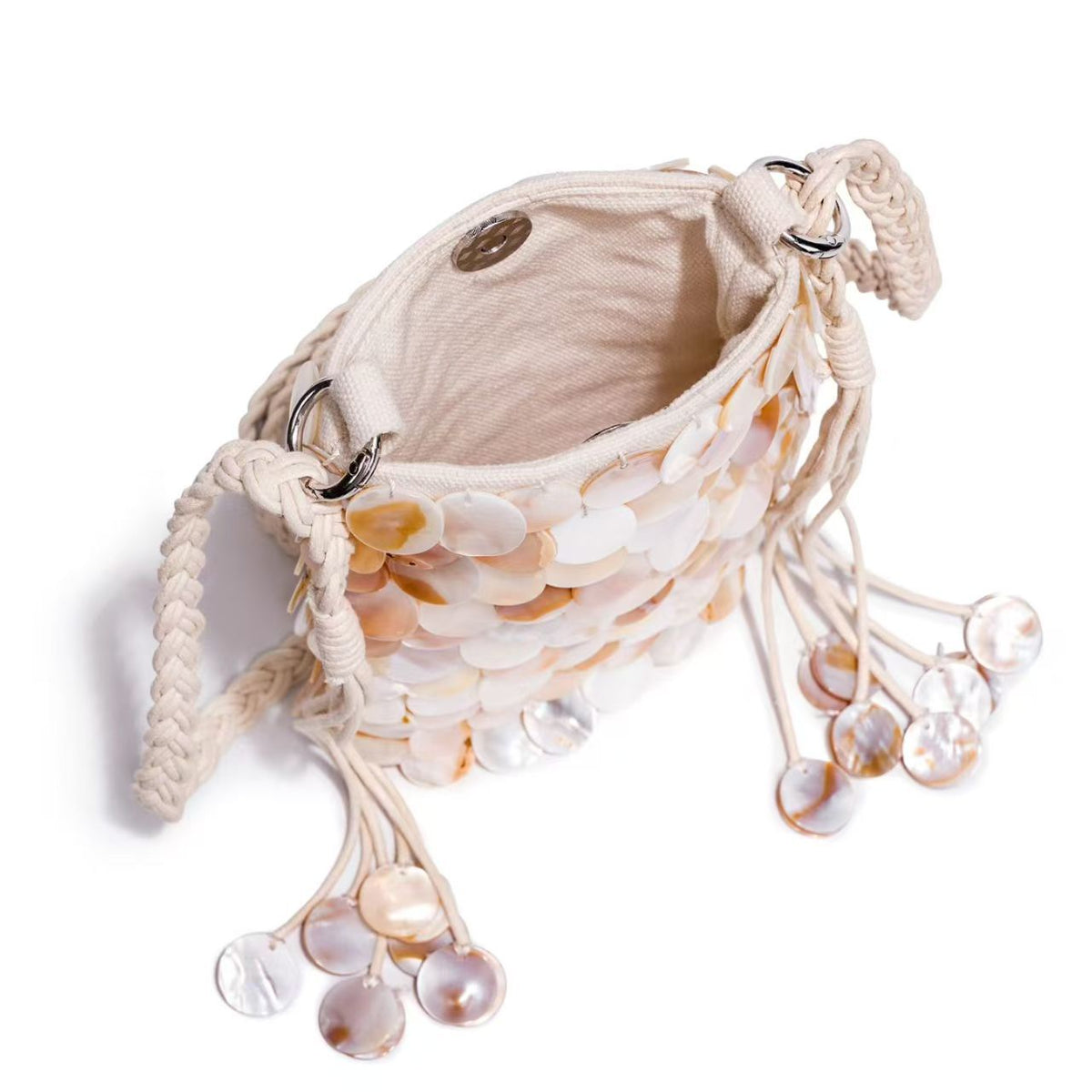 Elegant Shell-Embellished Crossbody Bag LoungeYard — product view 4