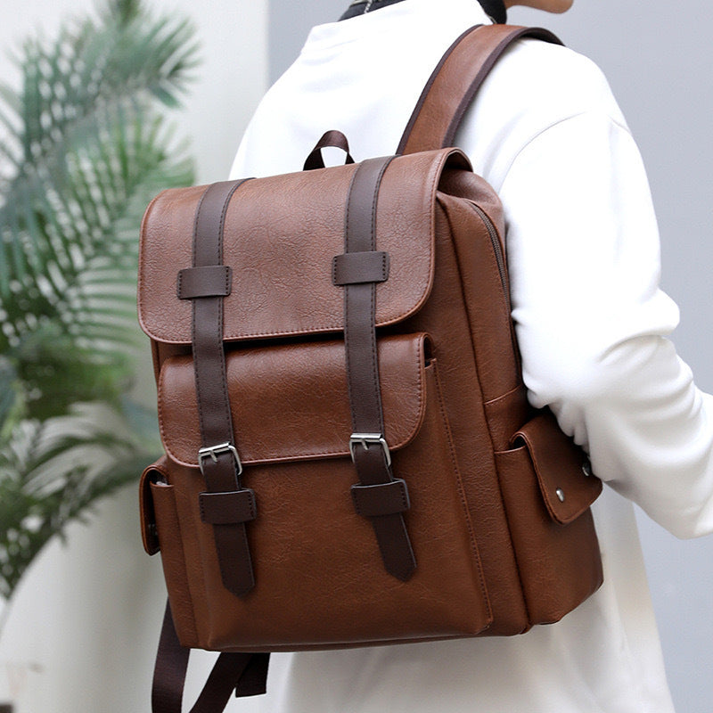 More modern backpack with stylish vintage design LoungeYard — product view 2