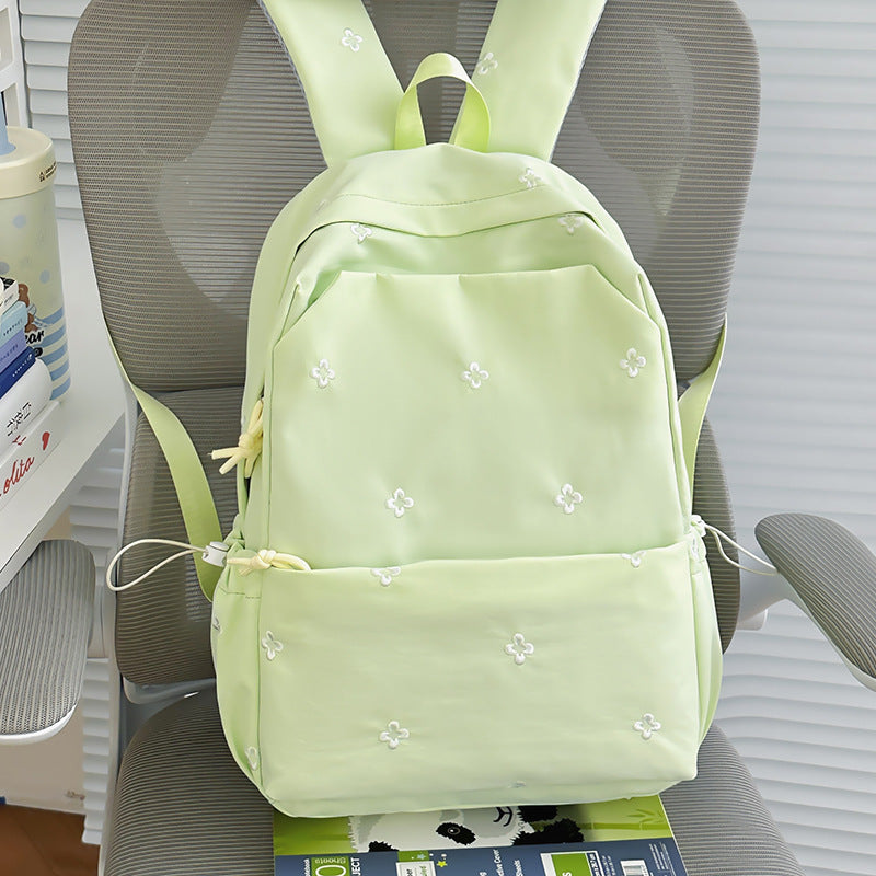 Floral Embroidered Casual Backpack LoungeYard — product view 6