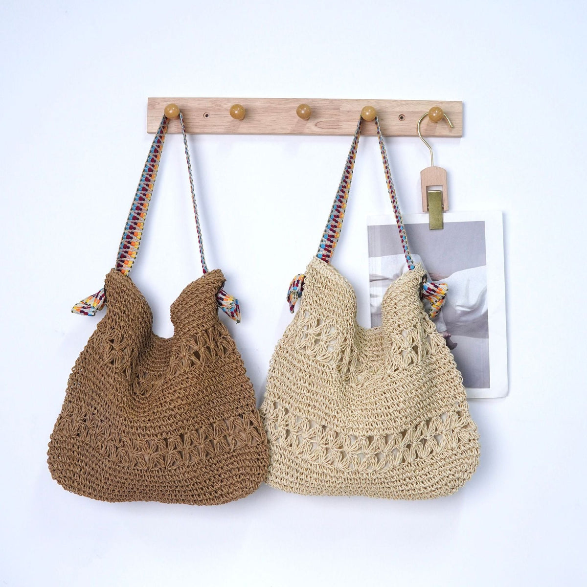 Summer macrame tote bag LoungeYard — product view 3