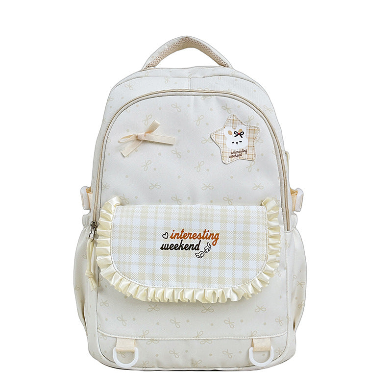 Fun Character Print Cozy Backpack LoungeYard — product view 2