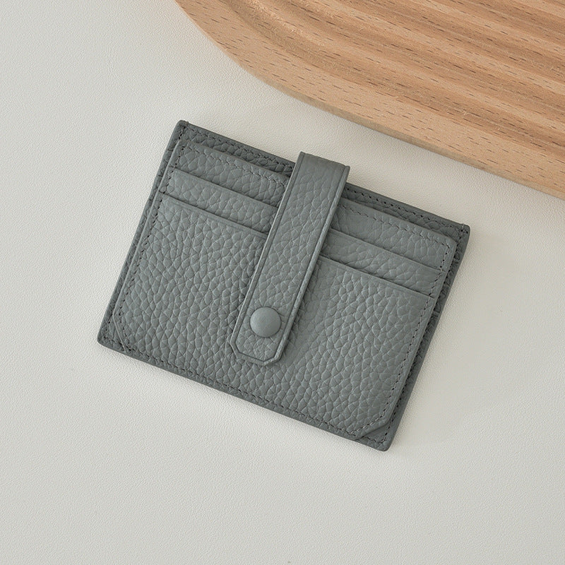 Textured Leather Card Holder LoungeYard — product view 4