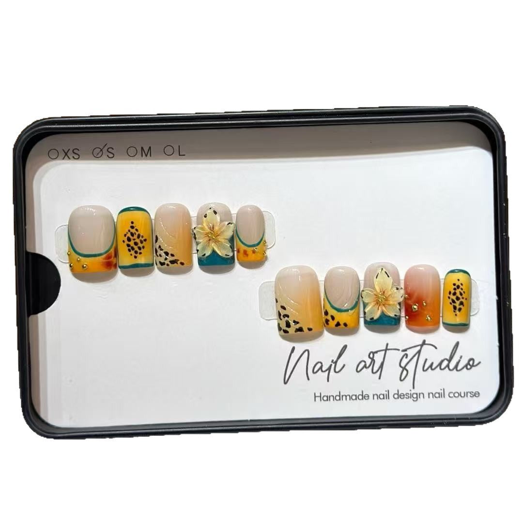 Handcrafted Floral Nail Art Design Set — product view 4