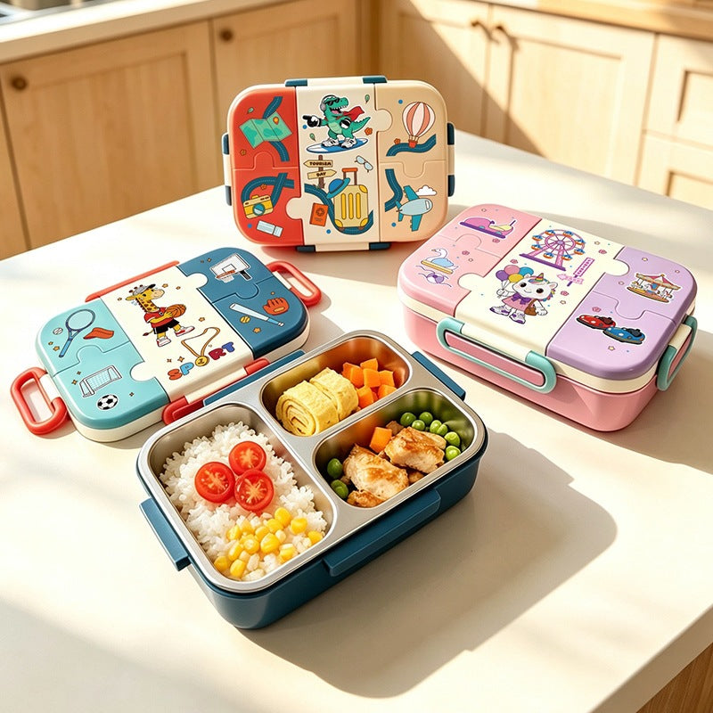 Sport-Themed Multi-Compartment Lunch Box — product view 3